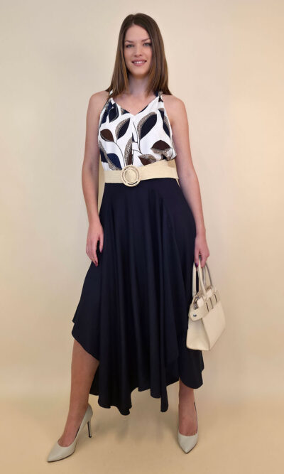 Suknja 40 New Orleans - viscose UN - navy