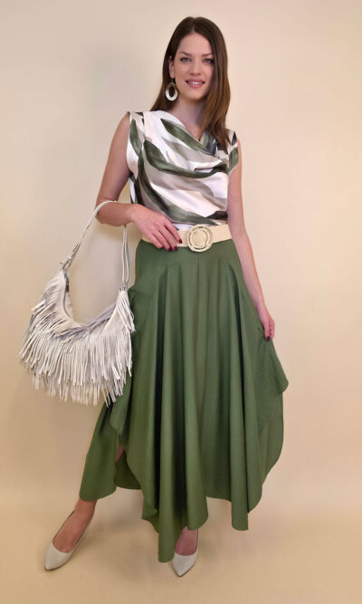 Suknja 40 New Orleans - viscose UN - military