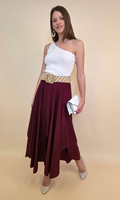 Suknja 40 New Orleans - viscose UN - india red