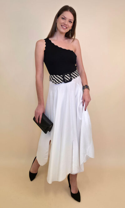 Suknja 40 New Orleans - viscose UN - white