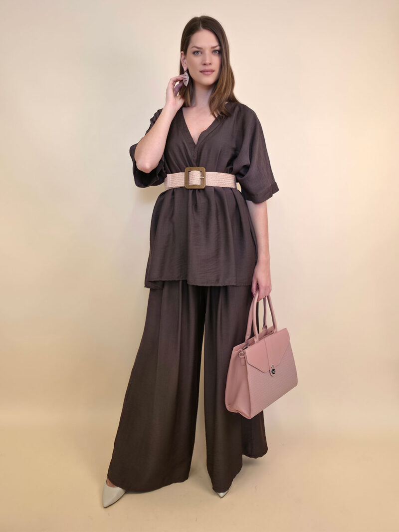 Hlače 40 Hannibal - viscose UN - brown