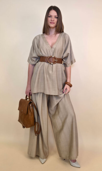 Hlače 40 Hannibal - viscose UN - beige