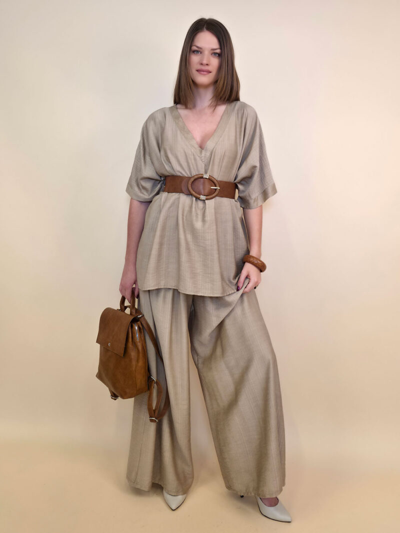 Hlače 40 Hannibal - viscose UN - beige