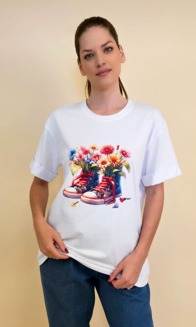 T-shirt 24 Bumble Bee - cotton UN - Floral Sneakers