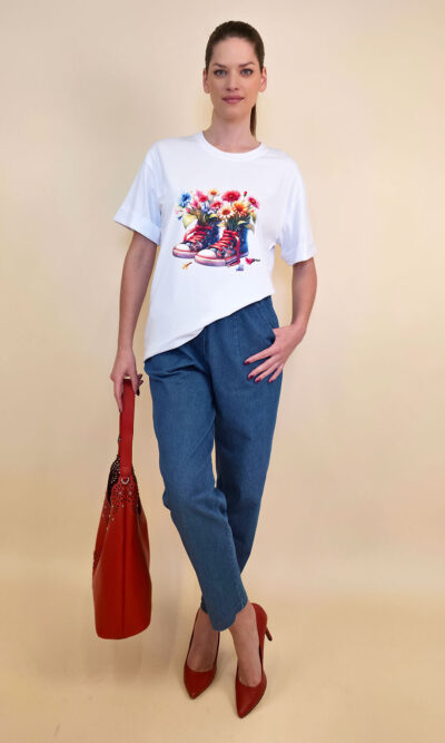 T-shirt 24 Bumble Bee - cotton UN - Floral Sneakers