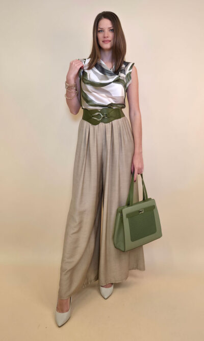 Hlače 40 Hannibal - viscose UN - beige