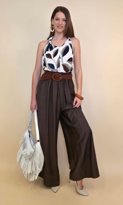 Hlače 40 Hannibal - viscose UN - brown