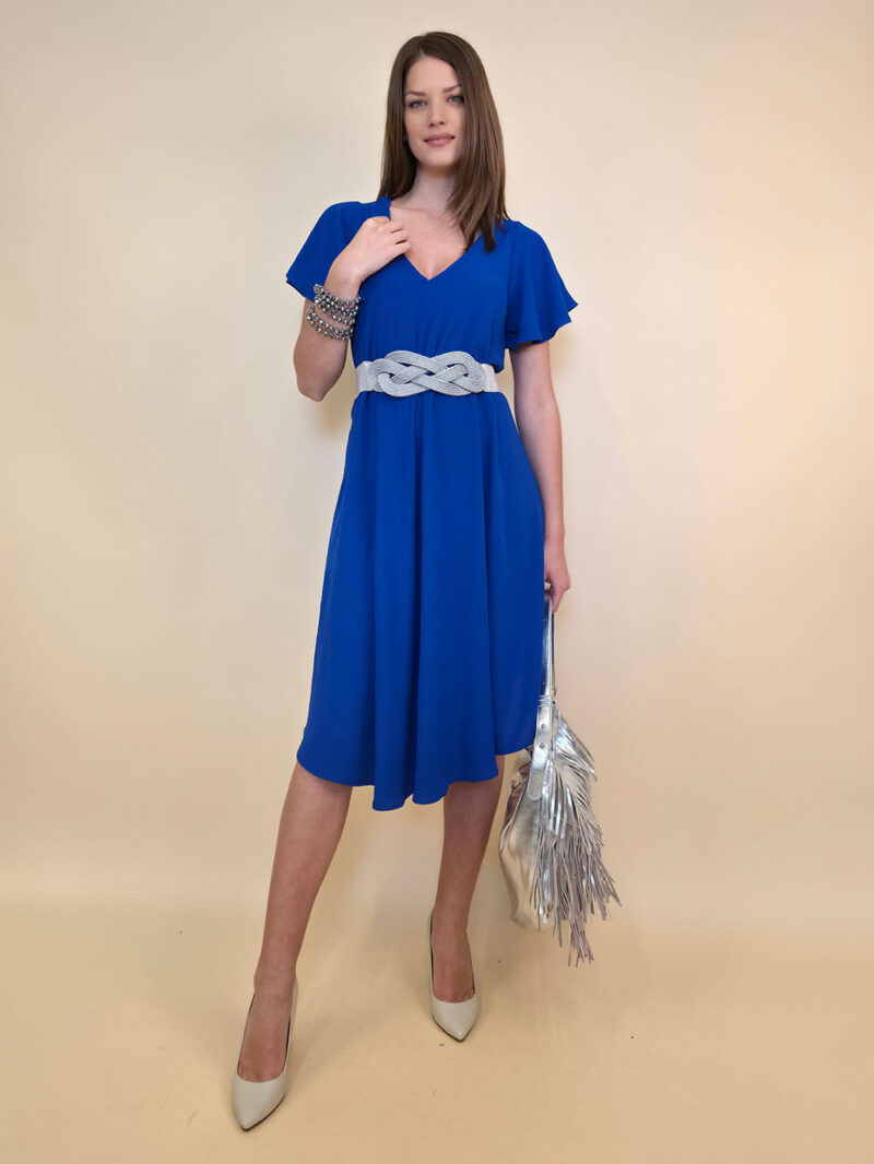 Haljina 52 Bernice - tessuto UN - royal 