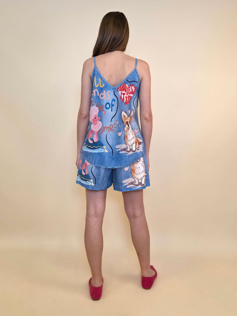 Top 24 Salinas - jeans print - Corgi