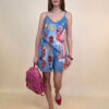 Top 24 Salinas - jeans print - Flamingo