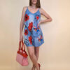 Top 24 Salinas - jeans print - Poppies