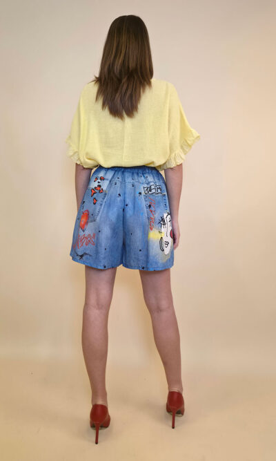 Shorts 28 Pecos - jeans print - Pale Woman