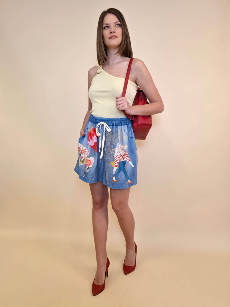 Shorts 28 Pecos - jeans print - Golubice