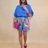 Shorts 28 Pecos - jeans print - Flamingo