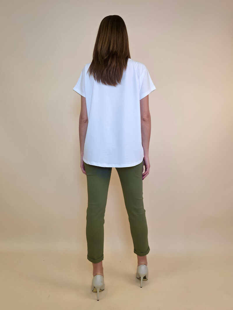 Majica 28 Noroo - cotton white -  Baloon green
