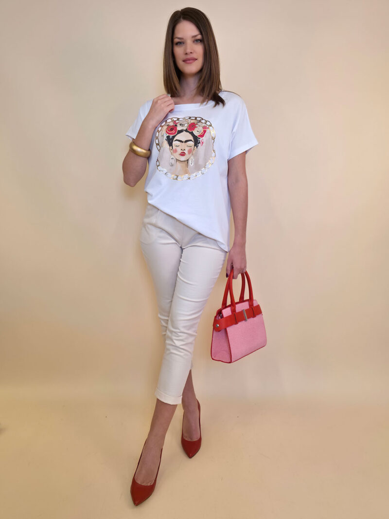 Majica 28 Noroo - cotton white - Frida Medallion 