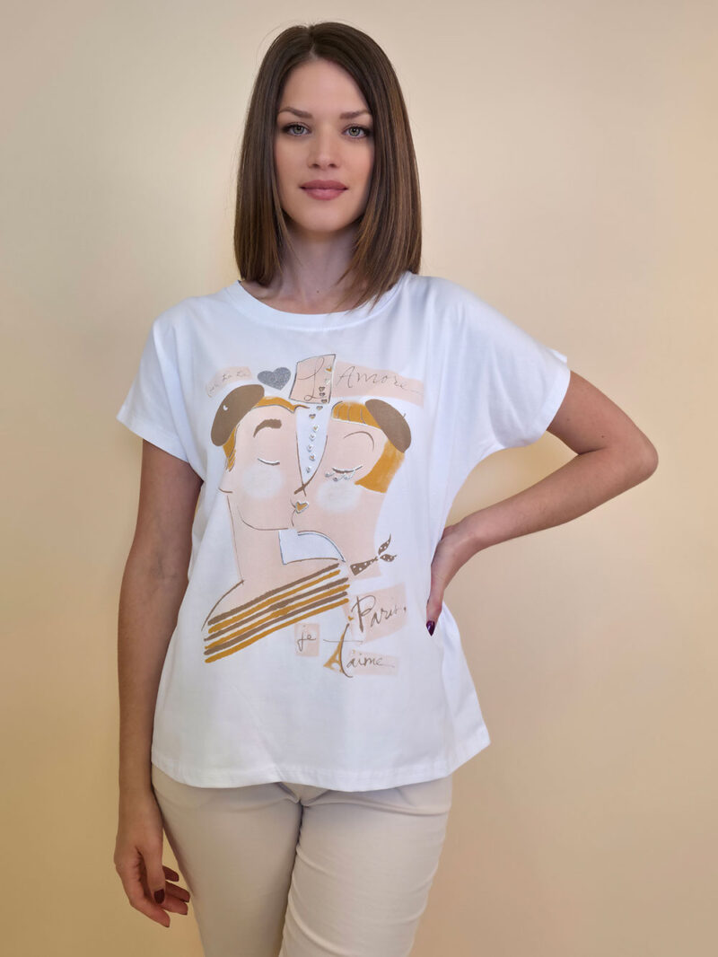 Majica 28 Noroo - cotton - Parisian Kiss - yellow