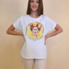 Majica 28 Noroo - cotton white - Frida Medallion yellow
