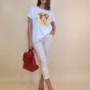 Majica 28 Noroo - cotton white - Frida Medallion yellow