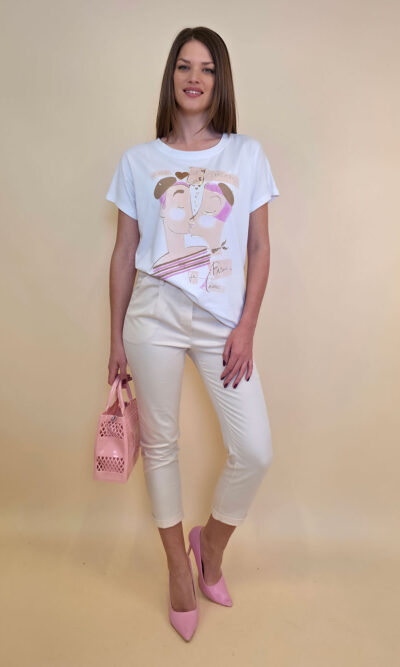 Majica 28 Noroo - cotton - Parisian Kiss pink