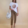 Majica 28 Noroo - cotton white -  Baloon burgundy