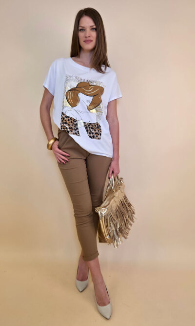 Majica 28 Noroo - cotton - Brown hat