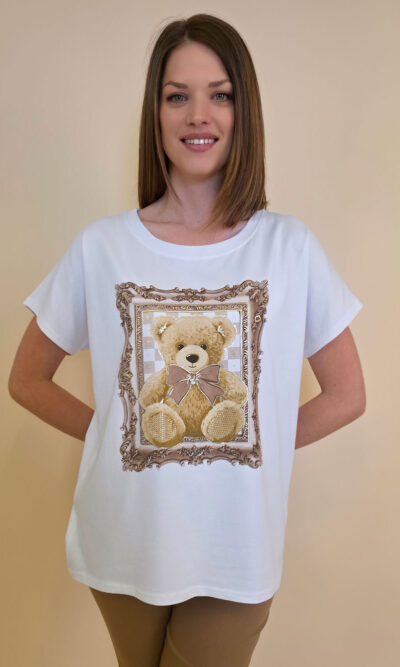 Majica 28 Noroo - cotton - Teddy in Frame - beige