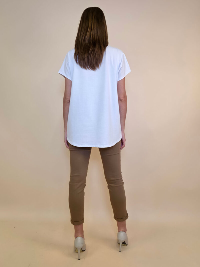 ajica 28 Noroo - cotton white - Girl with Bike brown