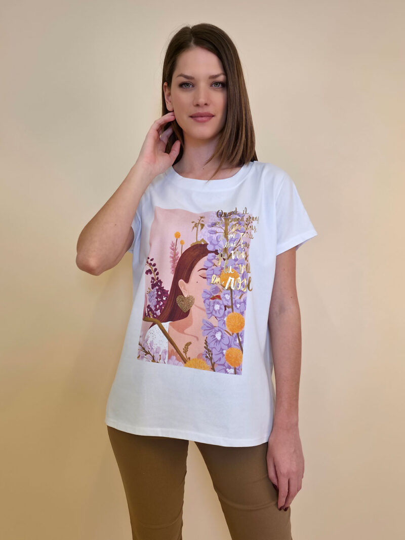 Majica 28 Noroo - cotton white -  Girl and Lavander