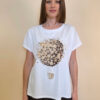 Majica 28 Noroo - cotton white -  Baloon brown