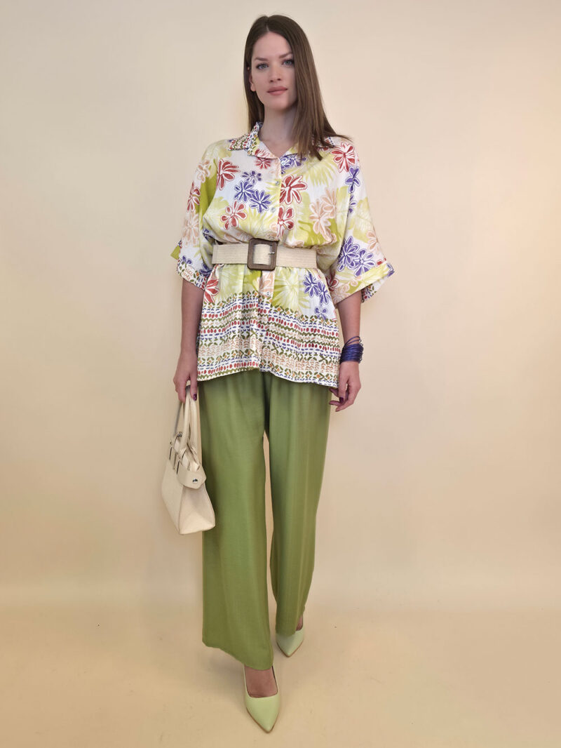 Košulja 40 Natchez - vis multicolor print - lime