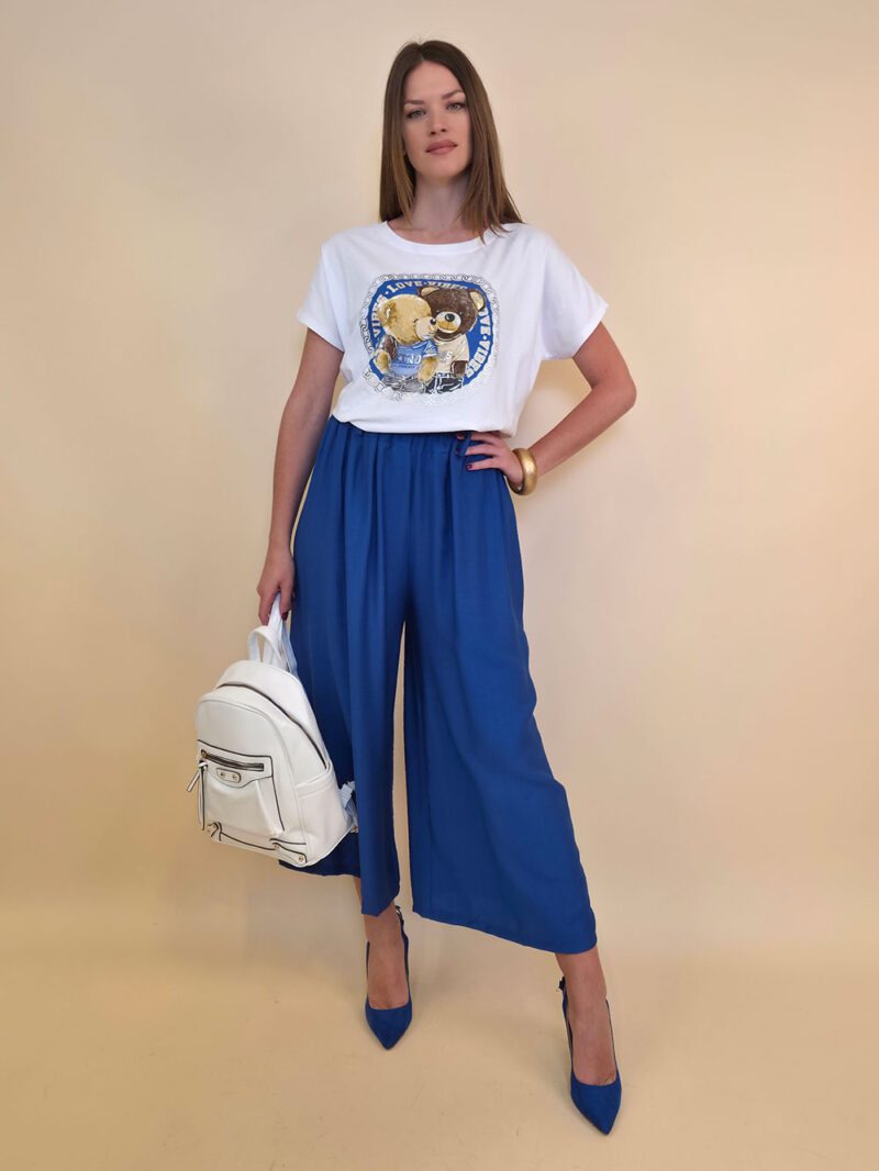 Majica 28 Noroo - cotton white - Teddy's Medallion navy
