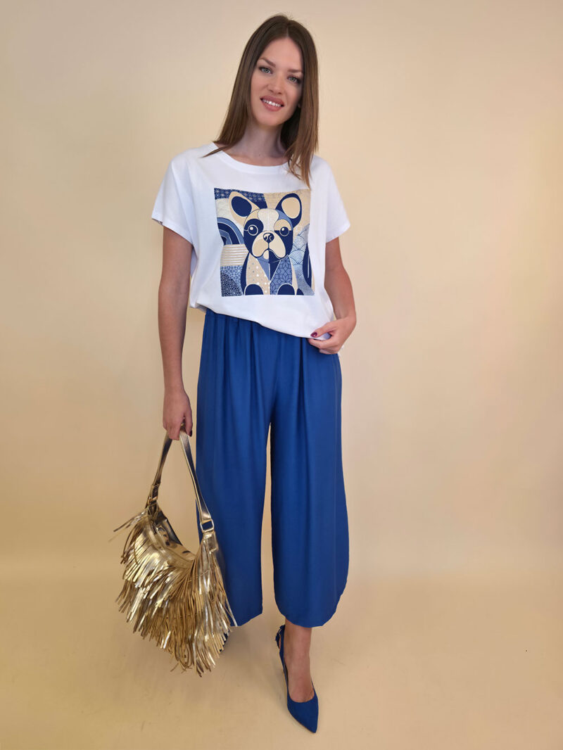 Majica 28 Noroo - cotton white - Doggy navy