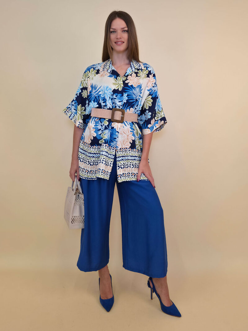 Košulja 40 Natchez - vis multicolor print - navy