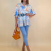 Košulja 40 Natchez - vis multicolor print - sky blue