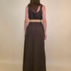 Haljina+remen 56 Barataria - viscose/linen UN - brown
