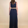 Haljina+remen 56 Barataria - viscose/linen UN - navy