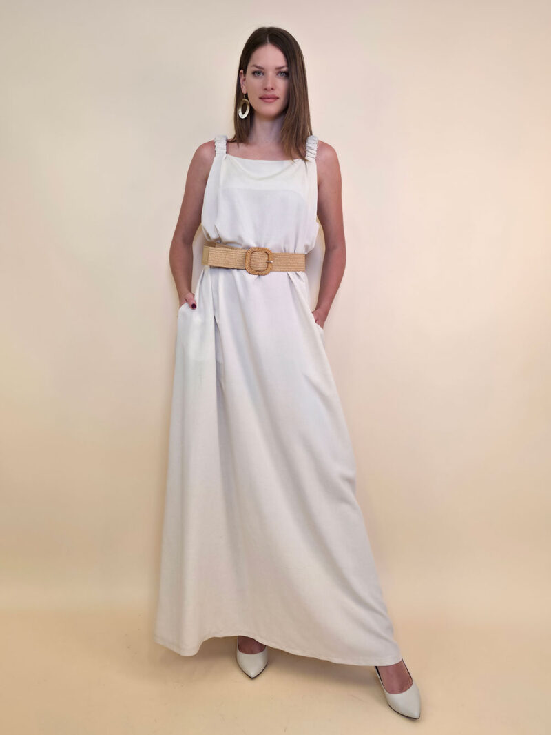 Haljina+remen 56 Barataria - beige - Slika 3