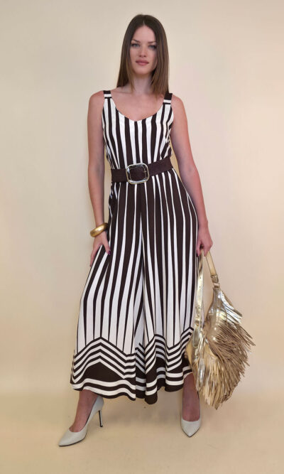 Overall 56 De Ridder - vis print Art Deco - brown
