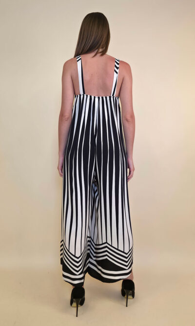 Overall 56 De Ridder - vis print Art Deco - black