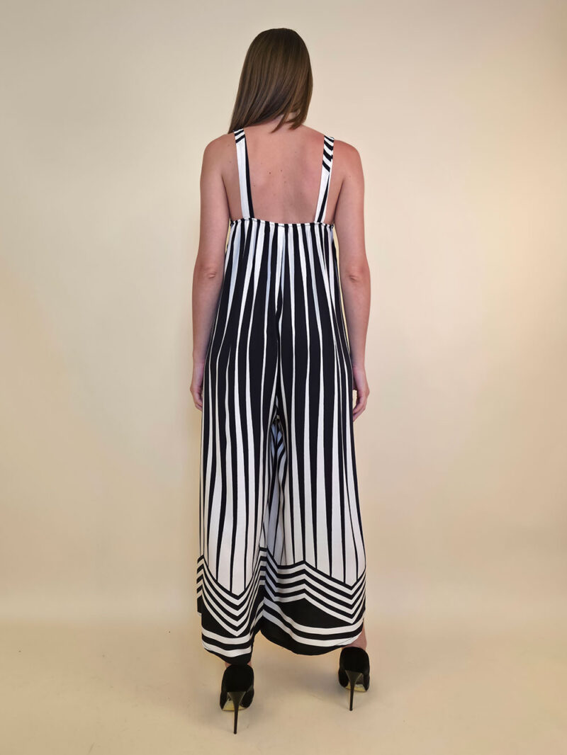 Overall 56 De Ridder - vis print Art Deco - black