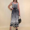 Overall 56 De Ridder - vis print Art Deco - black