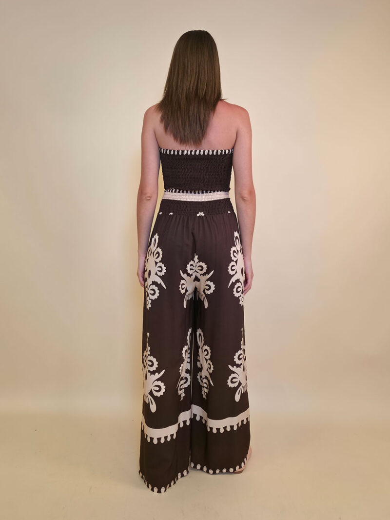Overall 56 De Quincy -  vis print Medieval - brown