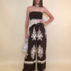 Overall 56 De Quincy -  vis print Medieval - brown