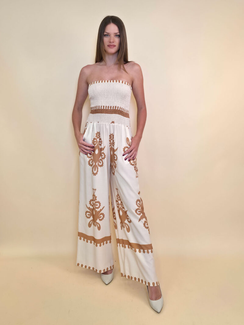 Overall 56 De Quincy -  vis print Medieval - panna