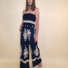 Overall 56 De Quincy -  vis print Medieval - navy