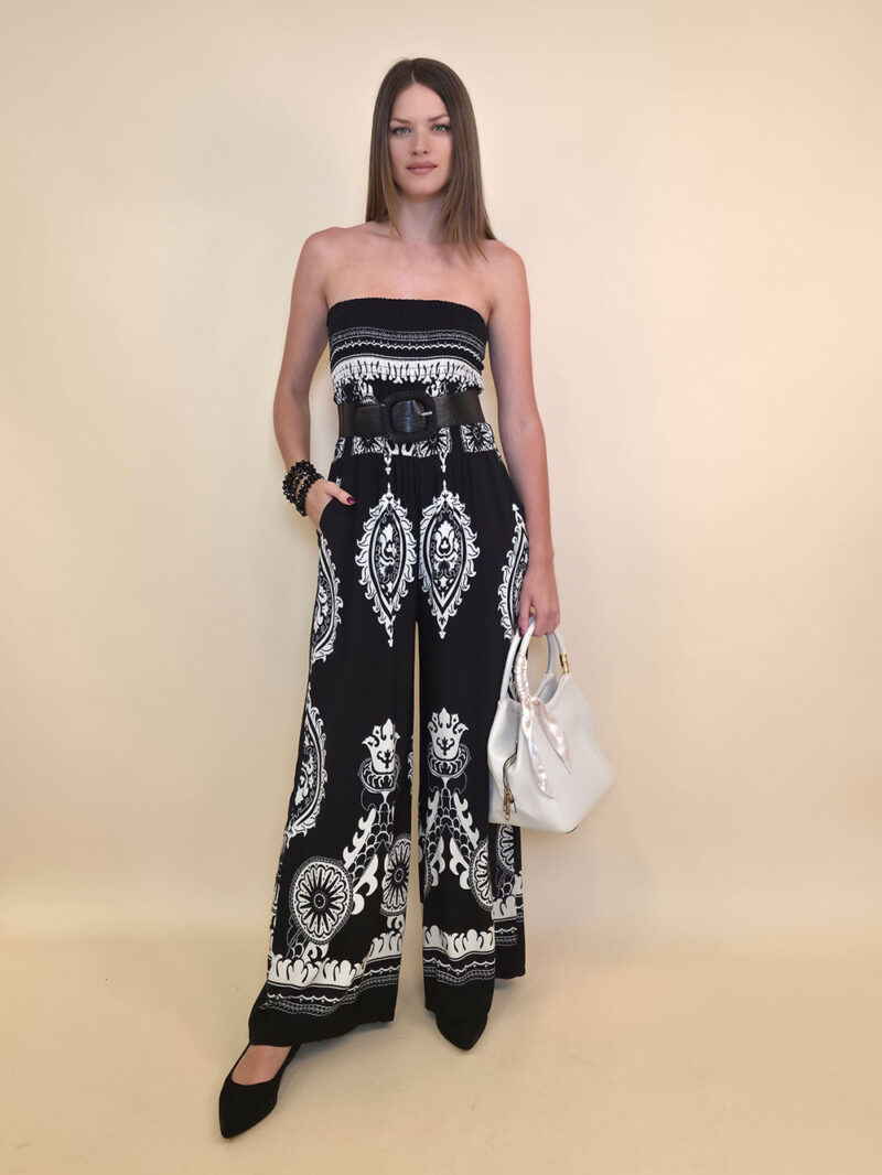 Overall 56 De Quincy -  vis print Ornament - black