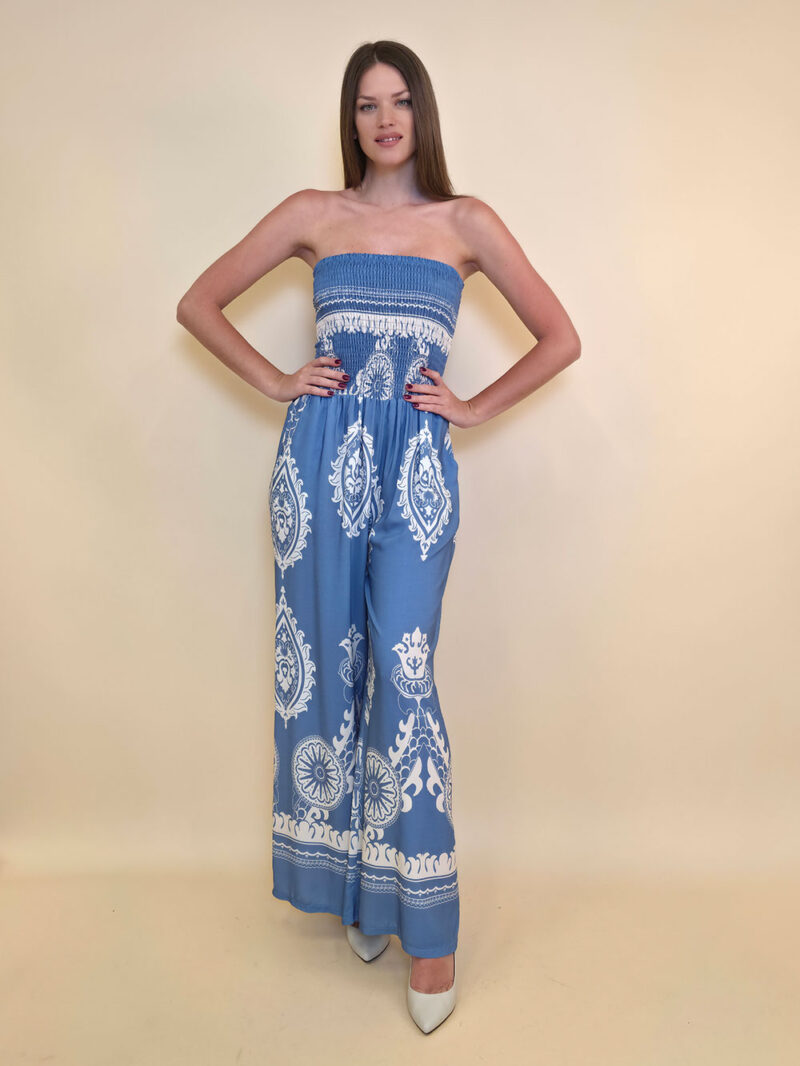 Overall 56 De Quincy -  vis print Ornament - jeans