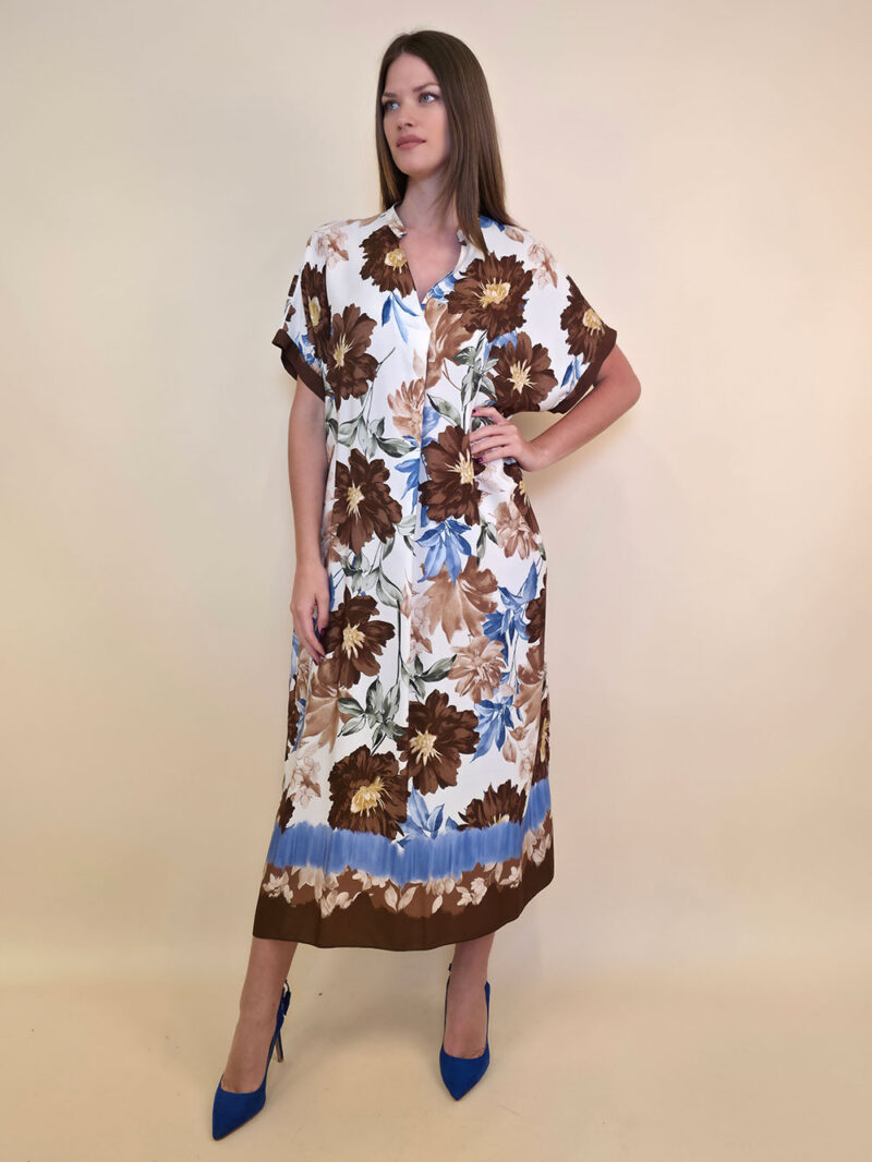 Haljina 56 Tallulah - viscose Floral - brown