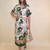 Haljina 56 Tallulah - viscose Floral - military